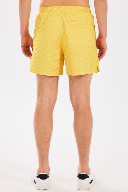 Erkek 5 Inch Allover Yüzme Şortu S2510008-200 Sarı - Thumbnail