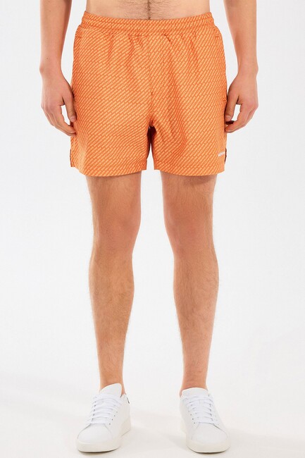 Erkek 5 Inch Allover Yüzme Şortu S2510008-700 Turuncu (2)