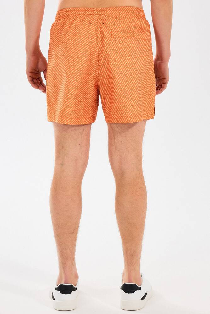 Erkek 5 Inch Allover Yüzme Şortu S2510008-700 Turuncu 