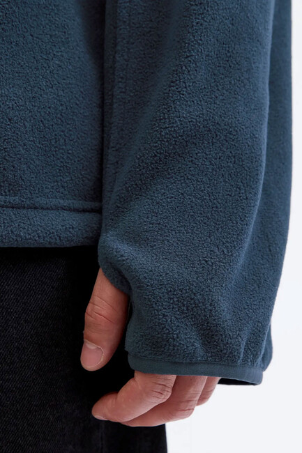 Erkek Alpes Half Zıp Polar Sweat 12284828 Lacivert - Thumbnail