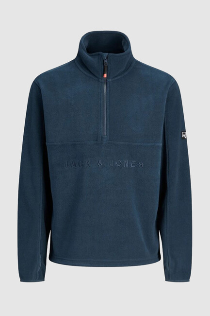 Erkek Alpes Half Zıp Polar Sweat 12284828 Lacivert - Thumbnail