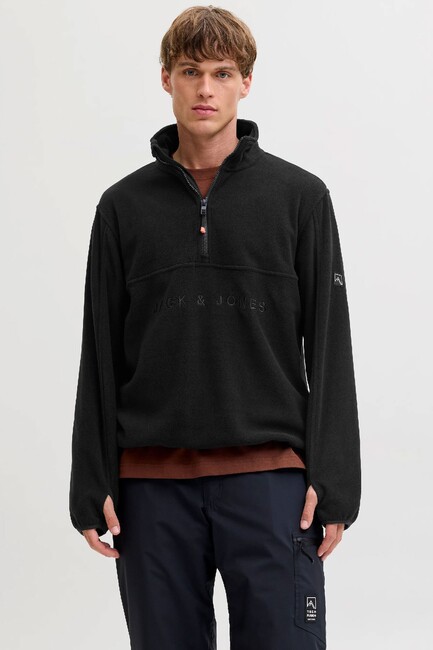 Erkek Alpes Half Zıp Polar Sweat 12284828 Siyah (1)