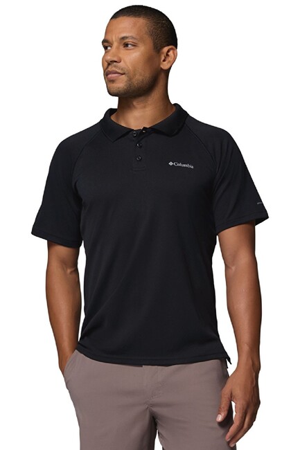 Erkek Alpıne Chıll Pro Kısa Kollu Polo Tişört AO3828_011 Siyah (1)