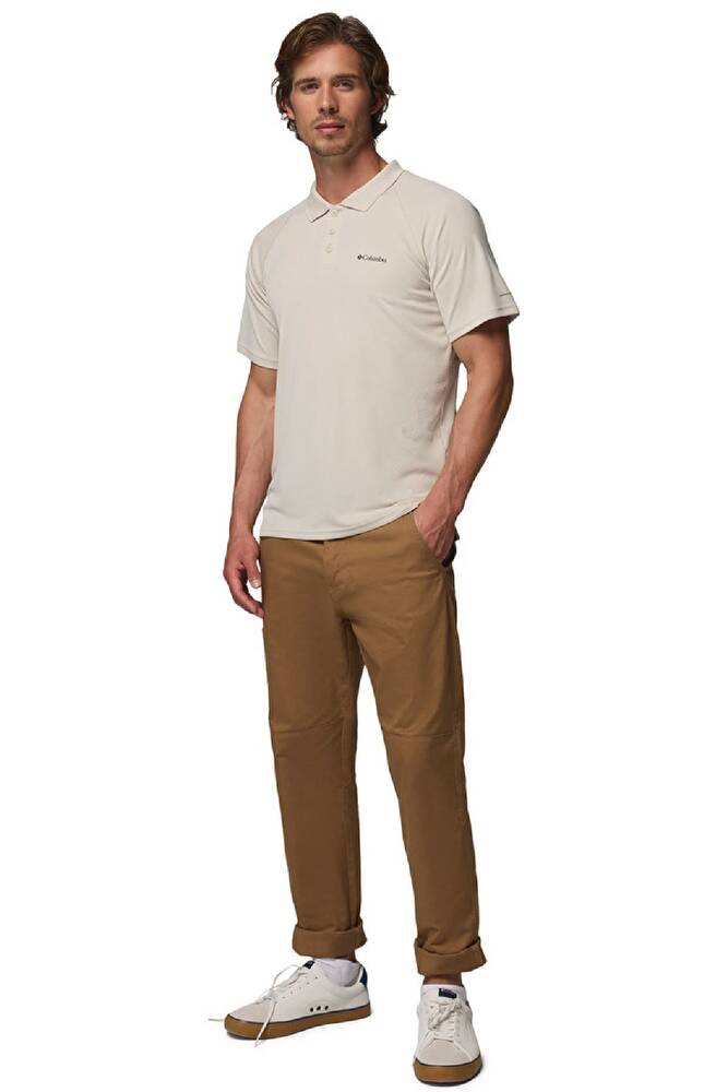 Erkek Alpıne Chıll Pro Kısa Kollu Polo Tişört AO3828_279 Kahve 