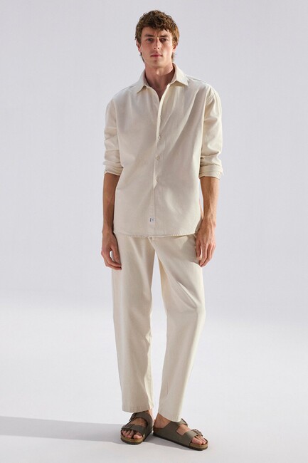 Erkek Andros Mavi Edition Jean Pantolon 0021045-A3321 Ekru (1)