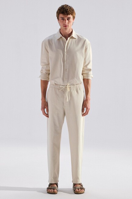 Erkek Andros Mavi Edition Jean Pantolon 0021045-A3321 Ekru (3)