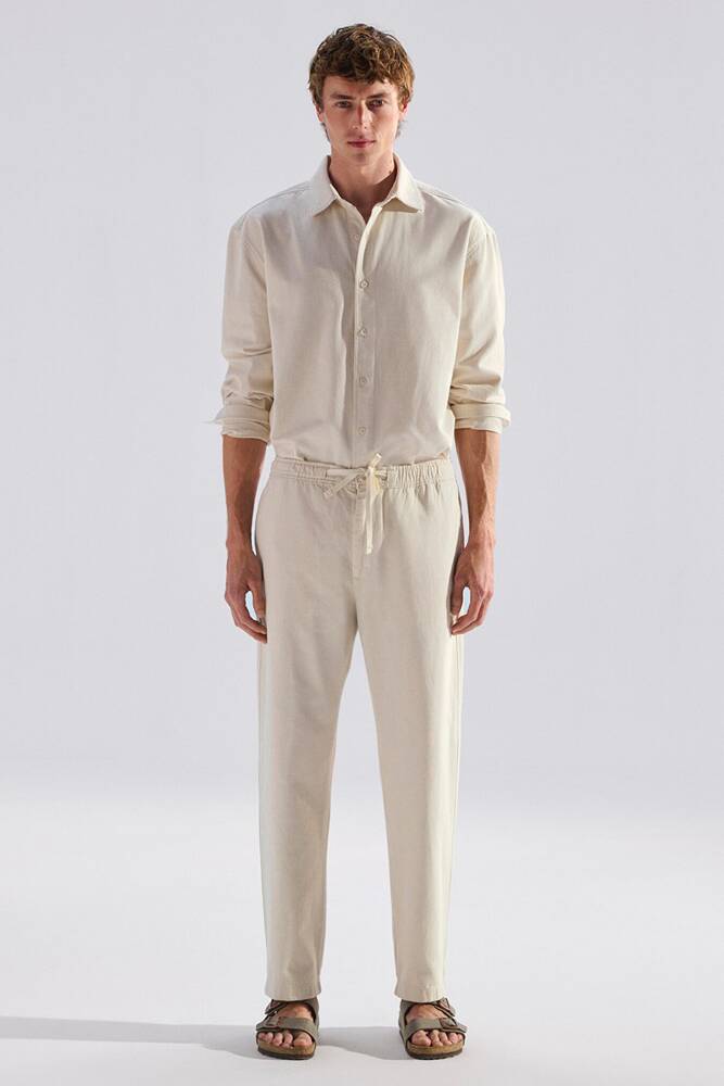 Erkek Andros Mavi Edition Jean Pantolon 0021045-A3321 Ekru 