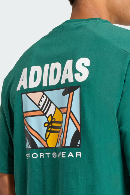 Erkek Anı Pop Bk Tişört KE4339 Yeşil - Thumbnail