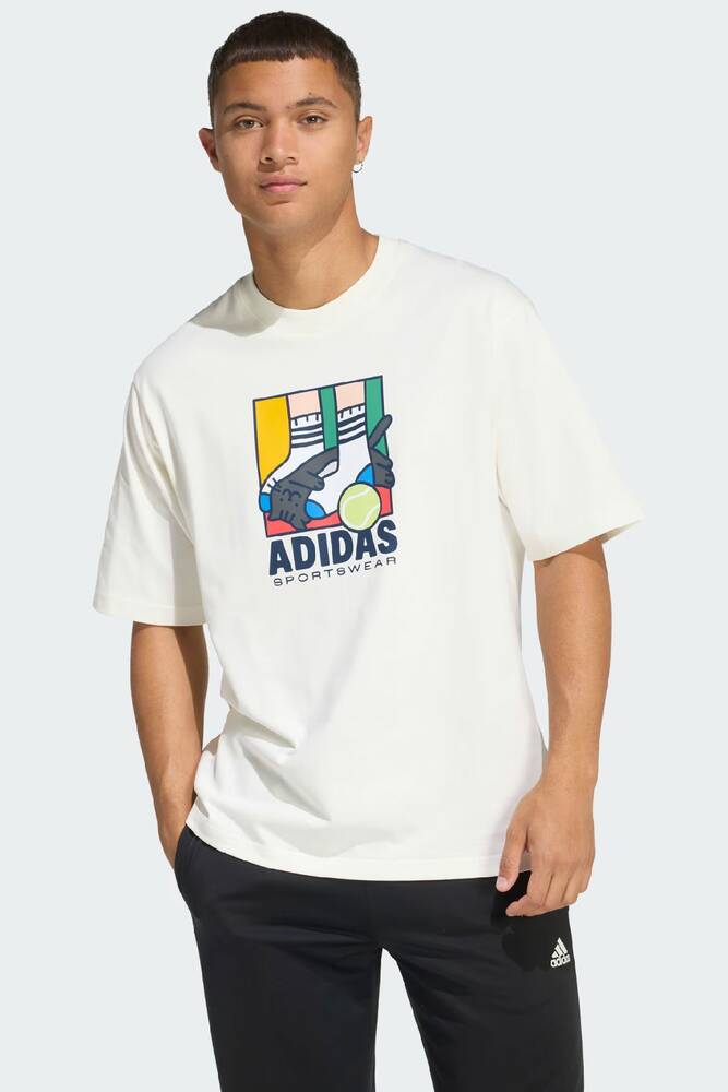 Erkek Anı Pop Ply Tişört KE4341 Beyaz 