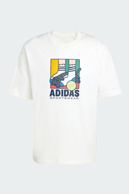 Erkek Anı Pop Ply Tişört KE4341 Beyaz - Thumbnail