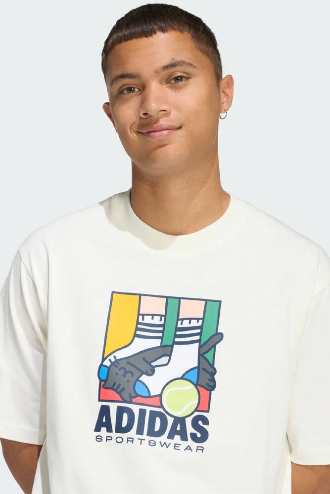 Erkek Anı Pop Ply Tişört KE4341 Beyaz 