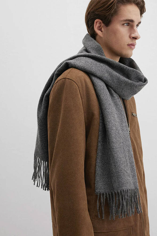 Erkek Atkı 0912016-24674 Gri 