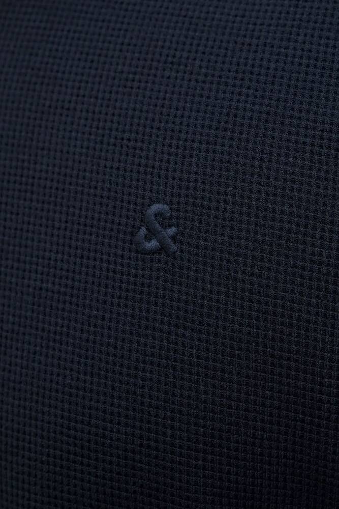 Erkek Austın Zıp Polo Tişört 12279177 Lacivert 