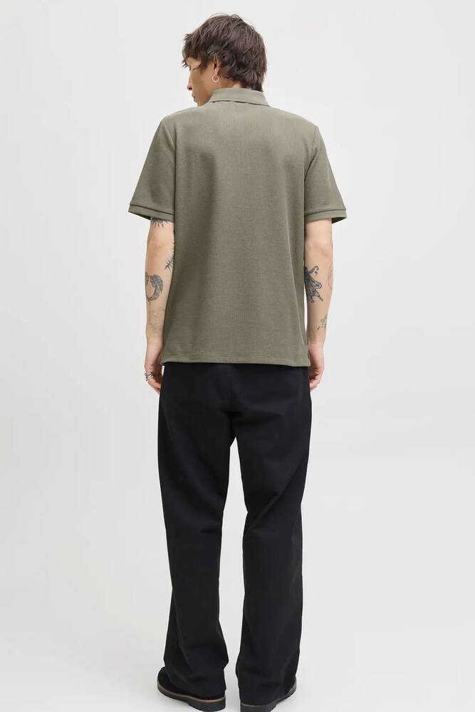 Erkek Austın Zıp Polo Tişört 12279177 Yeşil 