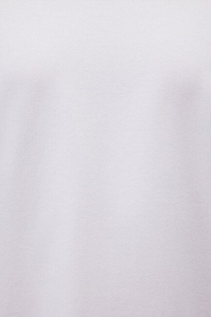 Erkek Basic Bisiklet Yaka Tişört 0610252-620 Beyaz - Thumbnail