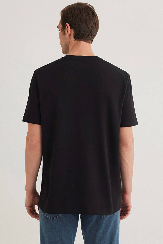 Erkek Basic Bisiklet Yaka Tişört 0610252-900 Siyah 