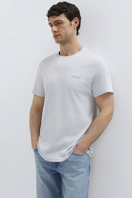 Erkek Basic Tişört 0610360-70799 Gri (1)