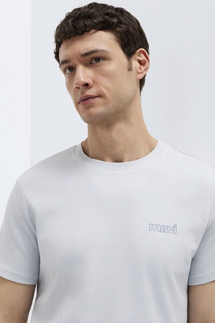 Erkek Basic Tişört 0610360-70799 Gri (2)