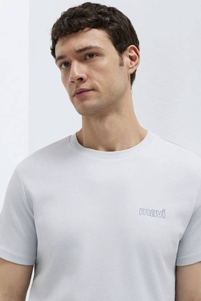 Erkek Basic Tişört 0610360-70799 Gri 
