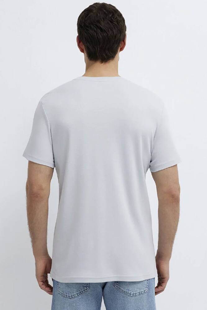 Erkek Basic Tişört 0610360-70799 Gri 