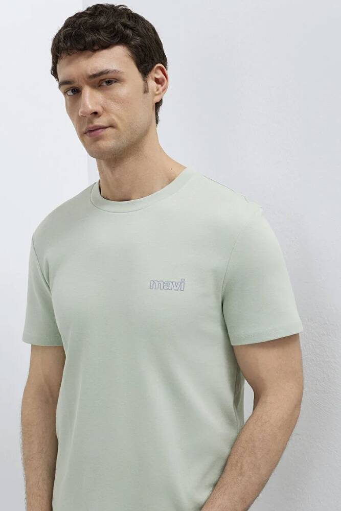 Erkek Basic Tişört 0610360-71464 Yeşil 