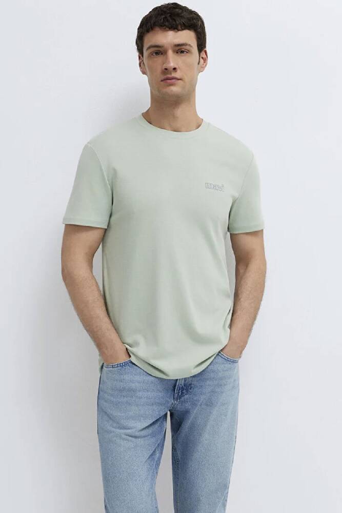 Erkek Basic Tişört 0610360-71464 Yeşil 