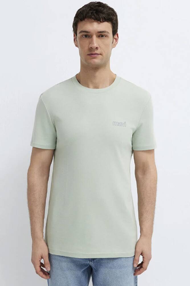 Erkek Basic Tişört 0610360-71464 Yeşil 