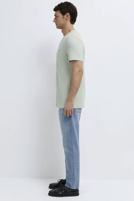 Erkek Basic Tişört 0610360-71464 Yeşil - Thumbnail