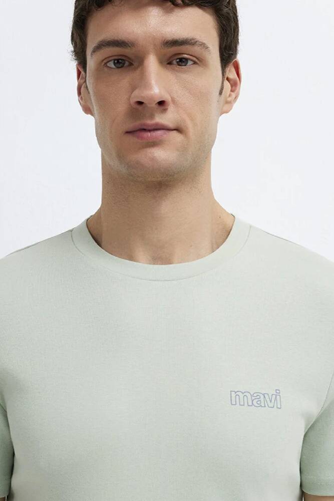 Erkek Basic Tişört 0610360-71464 Yeşil 