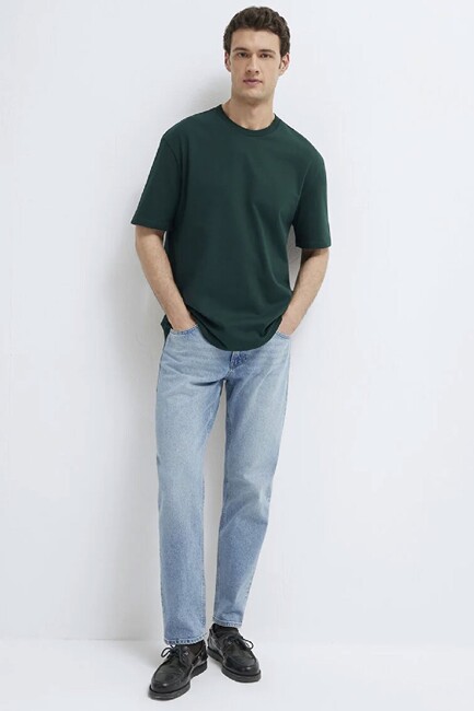 Erkek Basic Tişört 0611924-85173 Yeşil (1)