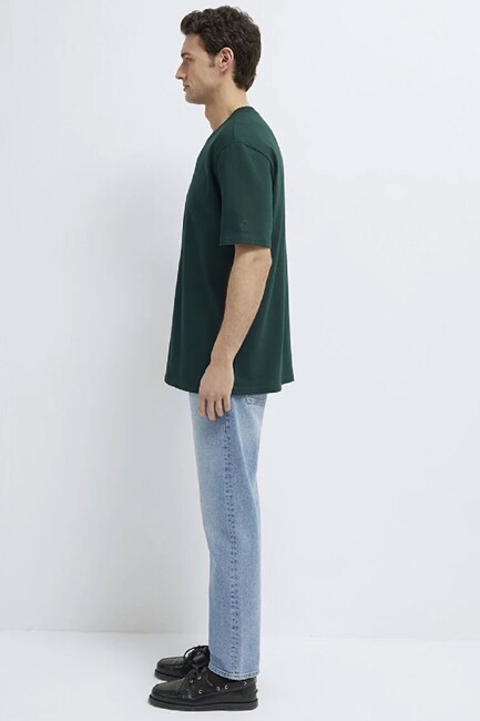 Erkek Basic Tişört 0611924-85173 Yeşil - Thumbnail