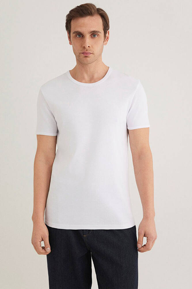 Erkek Basic Tişört 063747-620 Beyaz 