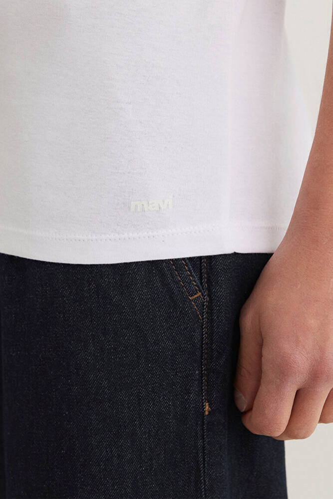 Erkek Basic Tişört 063747-620 Beyaz 