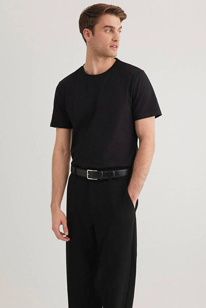 Erkek Stretch Basic Tişört 061747-900 Siyah 
