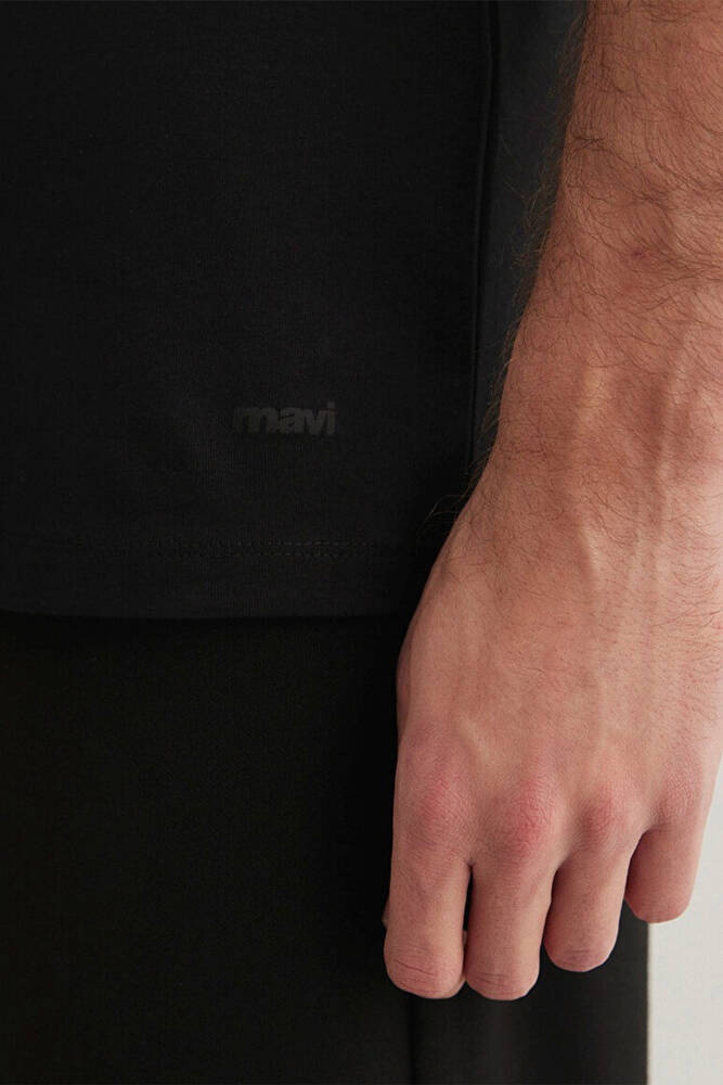 Erkek Stretch Basic Tişört 061747-900 Siyah 