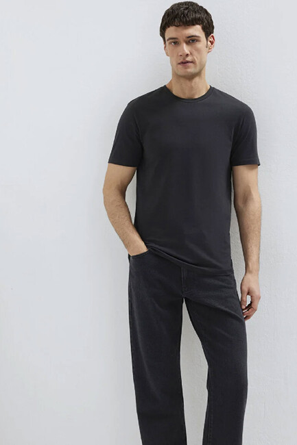 Erkek Stretch Basic Tişört 061747-900 Siyah (1)