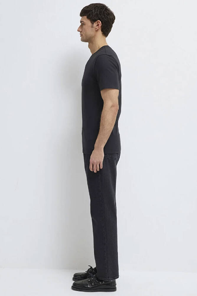 Erkek Stretch Basic Tişört 061747-900 Siyah 