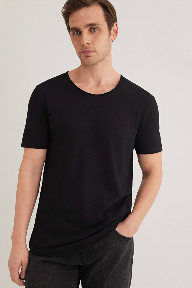 Erkek Basic Tişört 064019-20933 Siyah 