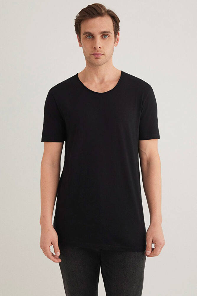 Erkek Basic Tişört 064019-20933 Siyah 