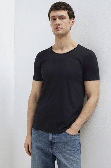 Erkek Basic Tişört 064019-20933 Siyah (3)