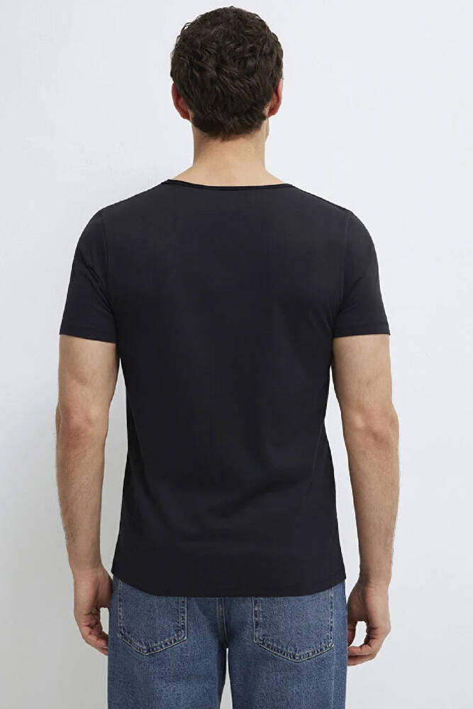 Erkek Basic Tişört 064019-20933 Siyah 