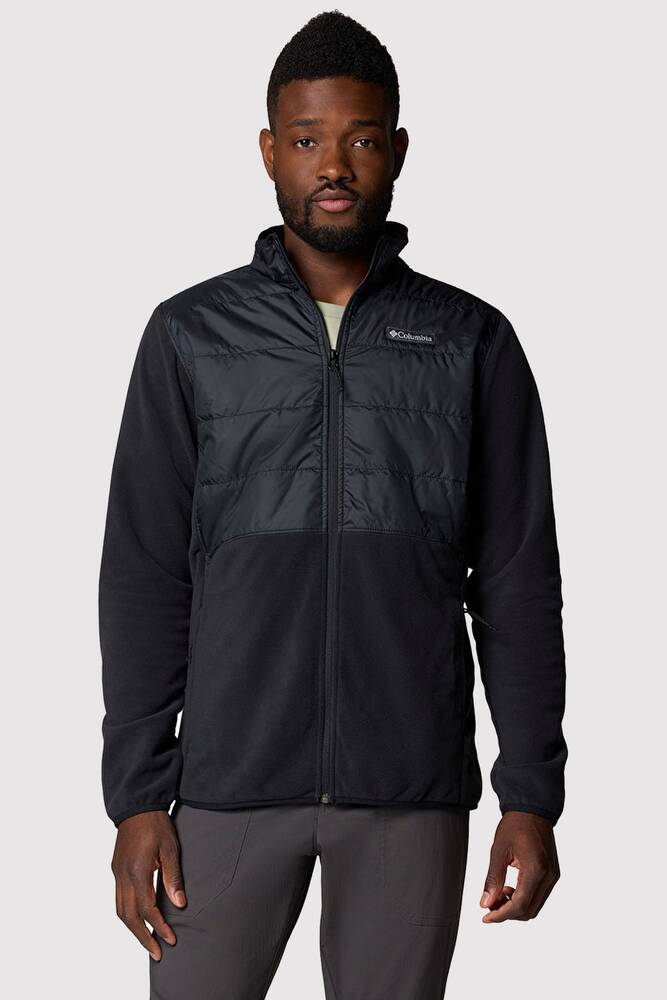 Erkek Basin Butte Tam Fermuarlı II Polar Üst AO4318_010 Siyah 