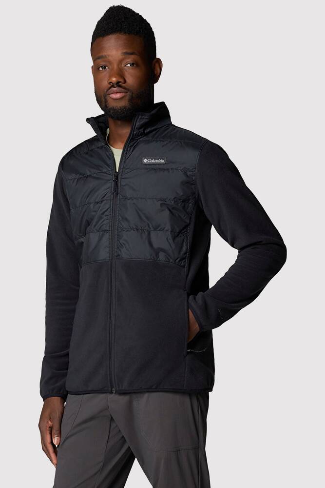 Erkek Basin Butte Tam Fermuarlı II Polar Üst AO4318_010 Siyah 