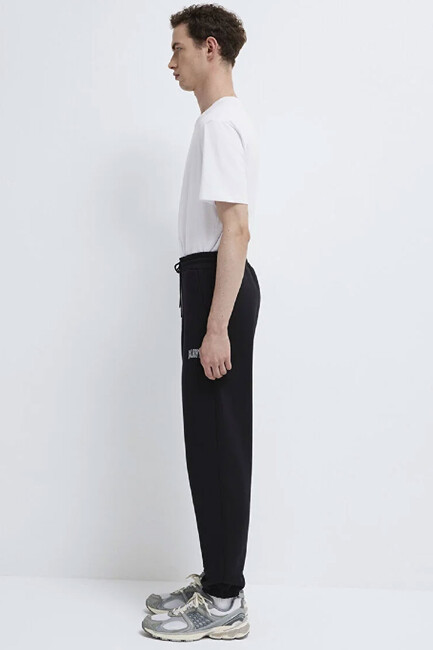 Erkek Mavi Baskılı Eşofman Altı 0010207-900 Siyah - Thumbnail