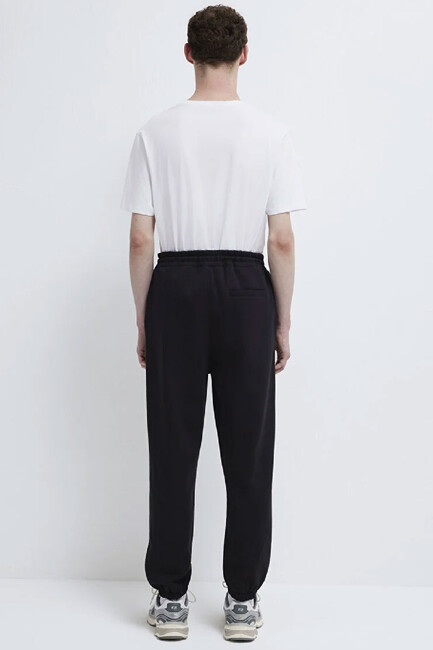 Erkek Mavi Baskılı Eşofman Altı 0010207-900 Siyah - Thumbnail