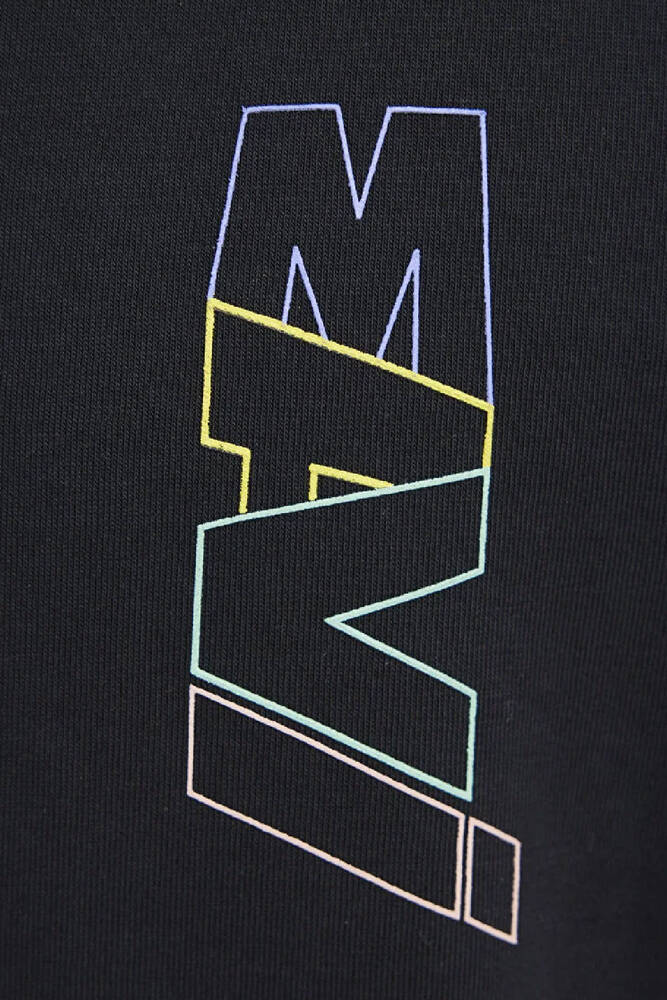 Erkek Baskılı Tişört 0612350-900 Siyah 