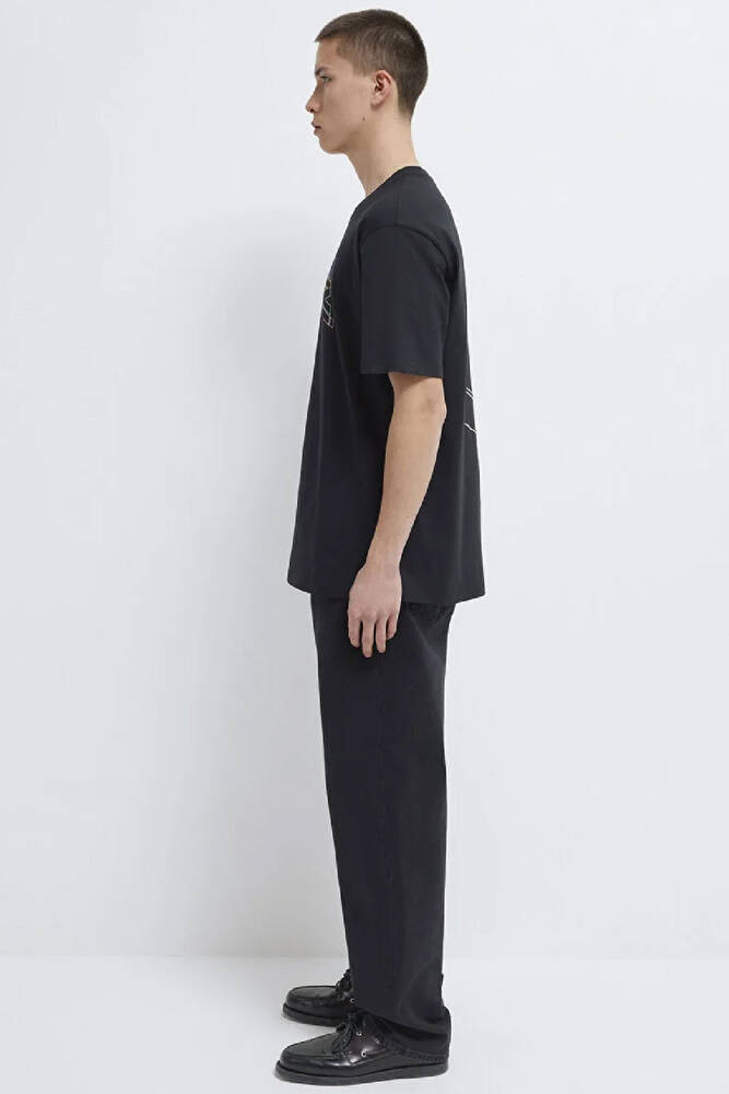 Erkek Baskılı Tişört 0612350-900 Siyah 