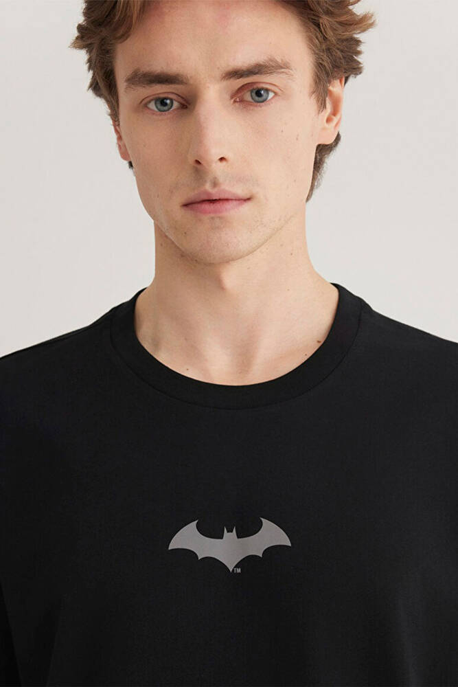Erkek Batman Baskılı Tişört 066878-900 Siyah 