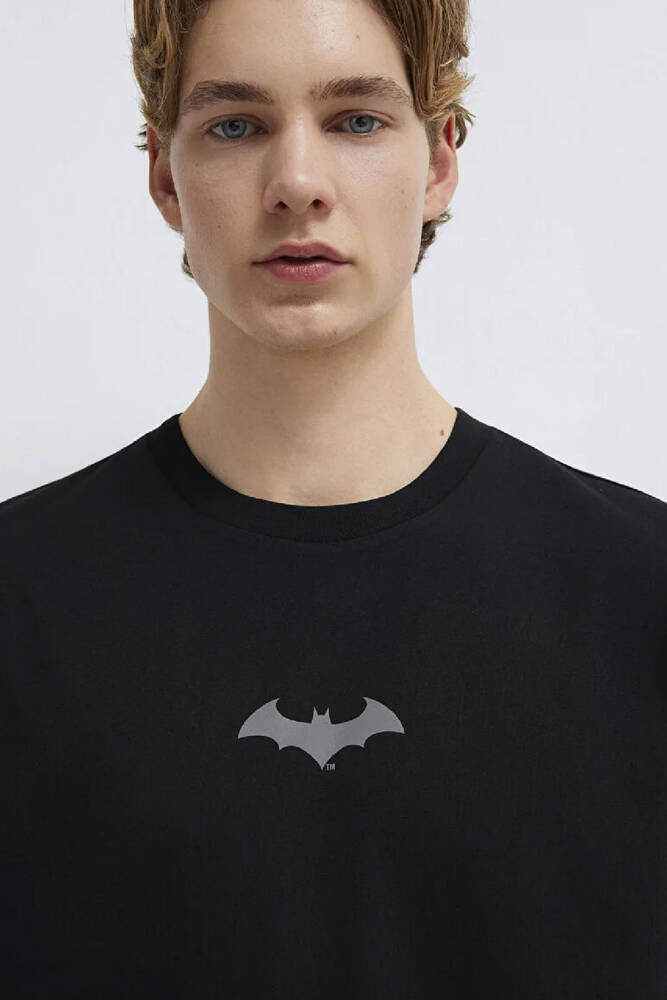 Erkek Batman Baskılı Tişört 066878-900 Siyah 