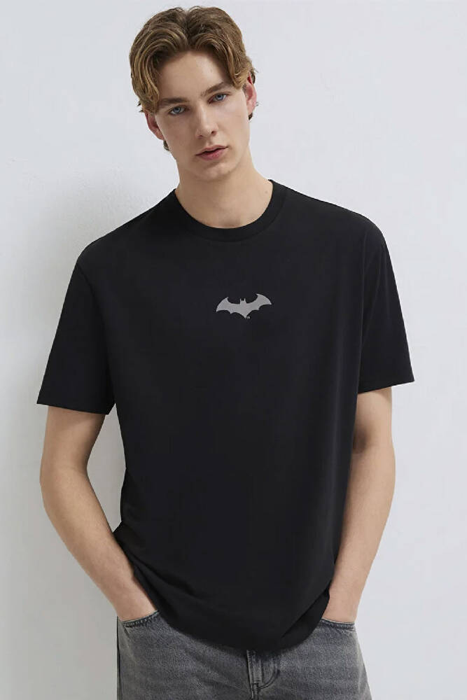 Erkek Batman Baskılı Tişört 066878-900 Siyah 